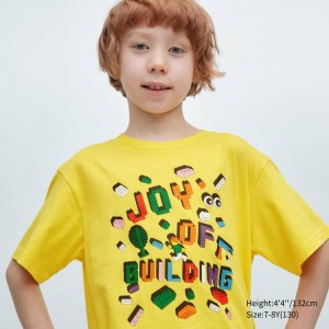 Camiseta Uniqlo Lego® City Ut Estampadas Niños Amarillo | 40153-YEFZ