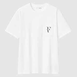 Camiseta Uniqlo Roger Federer Rf Estampadas Hombre Blancas | 27130-STRM