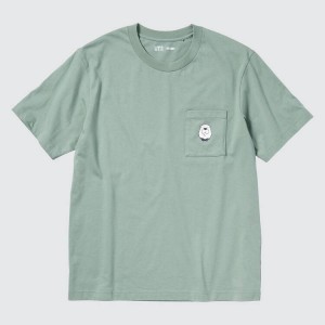Camiseta Uniqlo Spy X Family Ut Estampadas Hombre Verde | 45871-BYSN