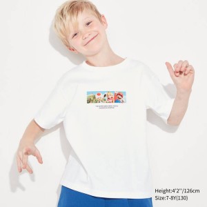 Camiseta Uniqlo The Super Mario Bros Movie Ut Estampadas Niños Blancas | 07623-CKVN
