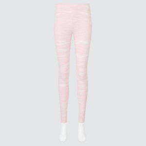 Leggins Uniqlo Airism Uv Protection Printed Soft With Pockets Mujer Rosas | 68270-XPEK