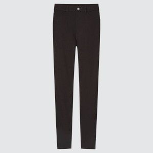 Leggins Uniqlo Ultra Stretch High Rise (Long) (2021 Season) Mujer Negras | 58163-VBWK