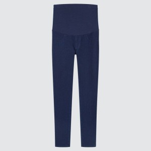 Leggins Uniqlo Ultra Stretch Maternity (2021 Season) Mujer Azules | 03571-CKNS