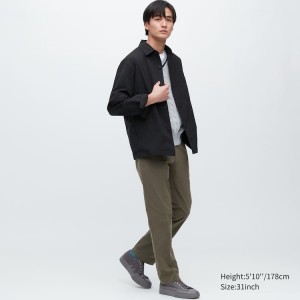 Pantalones Uniqlo Airsense Ultra Light Algodon-look Hombre Verde Oliva | 96712-ZFLK