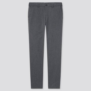 Pantalones Uniqlo Algodon Stretch Slim Fit Chinos (2021 Season) Hombre Gris | 80729-WCPZ