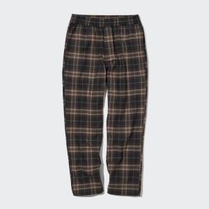 Pantalones Uniqlo Flannel Ankle Length Hombre Marrones | 78624-WPCL