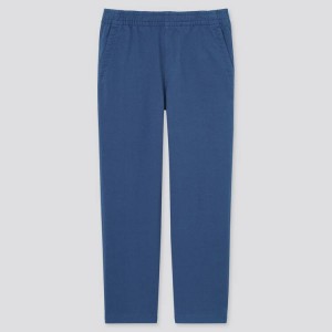 Pantalones Uniqlo Jersey Ankle Length (2021 Season) Hombre Azules | 69374-SPKV