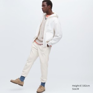 Pantalones Uniqlo Joggers Hombre Blancas | 21537-SIOG