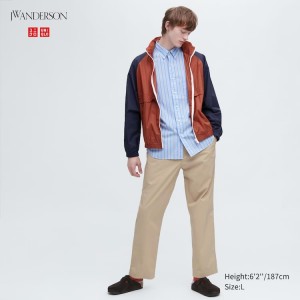 Pantalones Uniqlo Jw Anderson Easy Hombre Beige | 19834-TOJZ