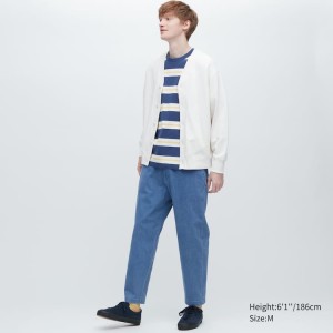 Pantalones Uniqlo Relaxed Fit Ankle Length Hombre Azules | 58306-OLYQ