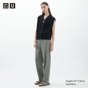 Pantalones Uniqlo U Jersey Suit Mujer Gris | 07294-XPTY