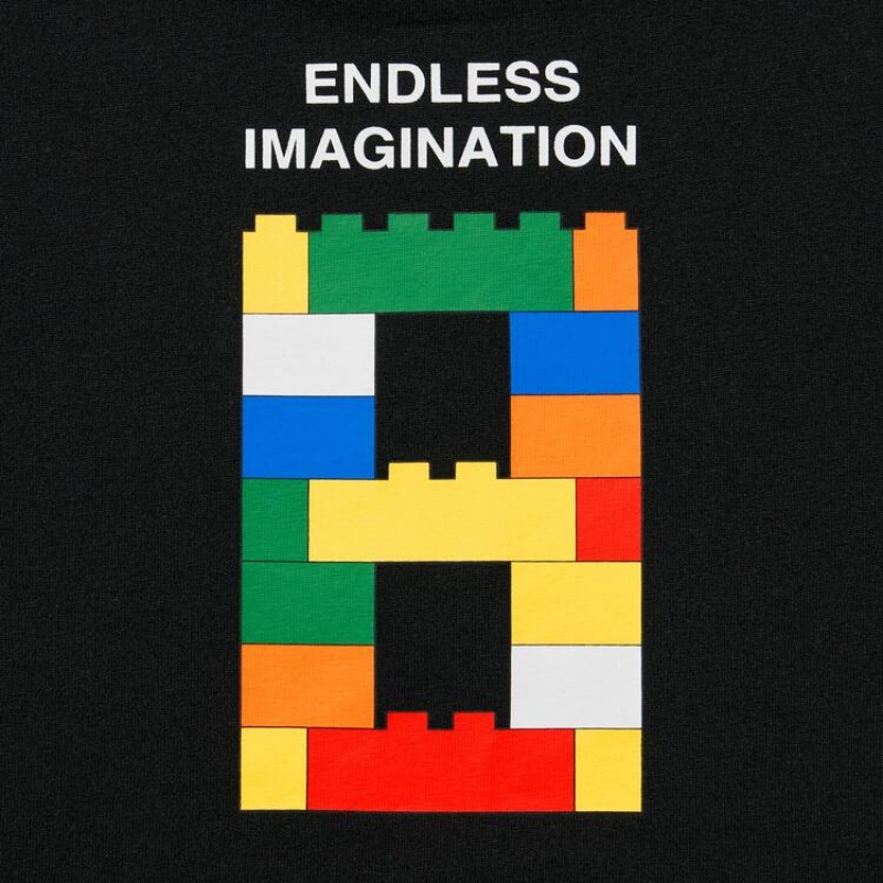 Camiseta Uniqlo Lego® City Ut Estampadas Niños Negras | 57861-UEGJ
