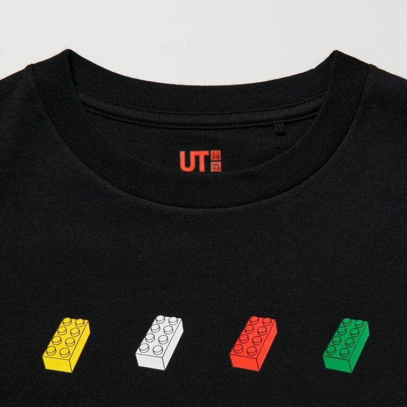 Camiseta Uniqlo Lego® City Ut Estampadas Niños Negras | 57861-UEGJ