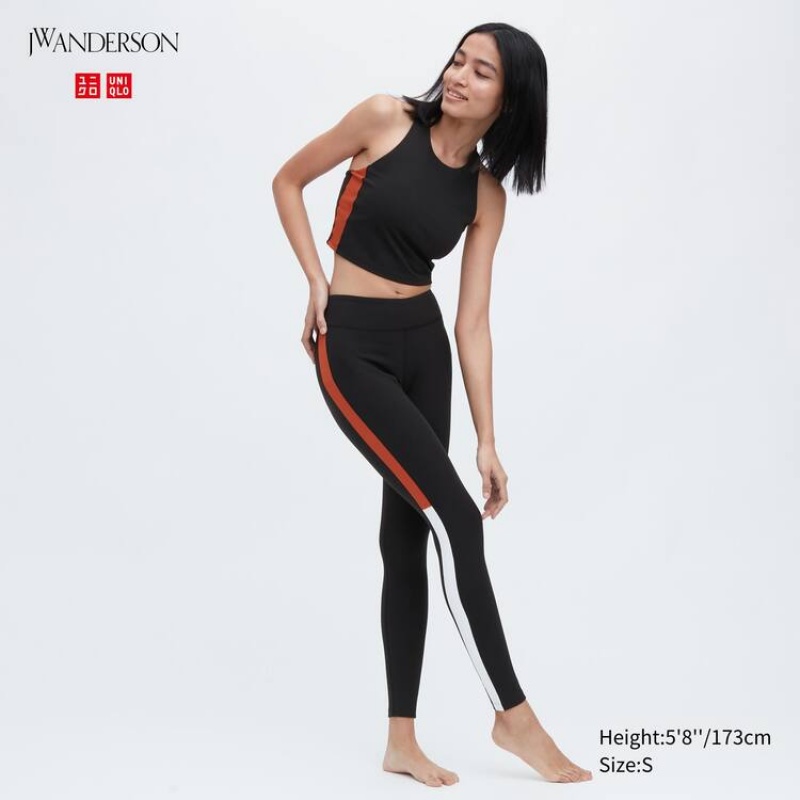 Leggins Uniqlo Jw Anderson Airism Uv Protection Soft Mujer Negras | 58739-AJWQ