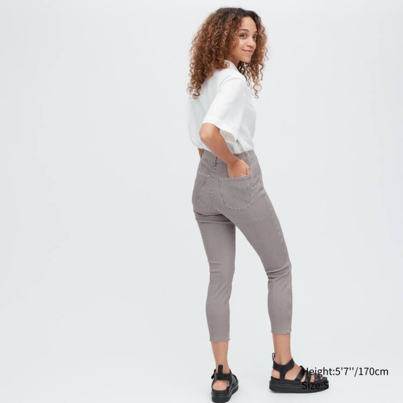 Leggins Uniqlo Ultra Stretch High Rise Cropped Mujer Negras | 52694-SCKU