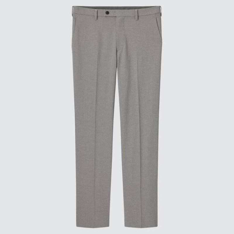 Pantalones Uniqlo Airsense Ultra Light Houndstooth Hombre Gris | 02935-CEWH