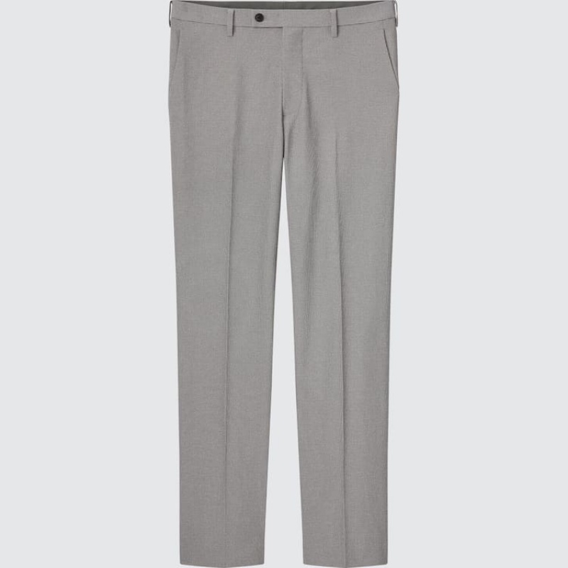 Pantalones Uniqlo Airsense Ultra Light Houndstooth Hombre Gris | 02935-CEWH