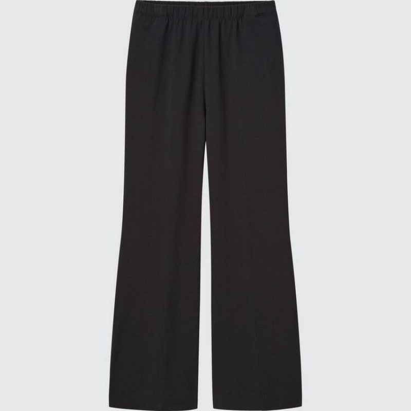 Pantalones Uniqlo Flared Mujer Negras | 09148-BJCD