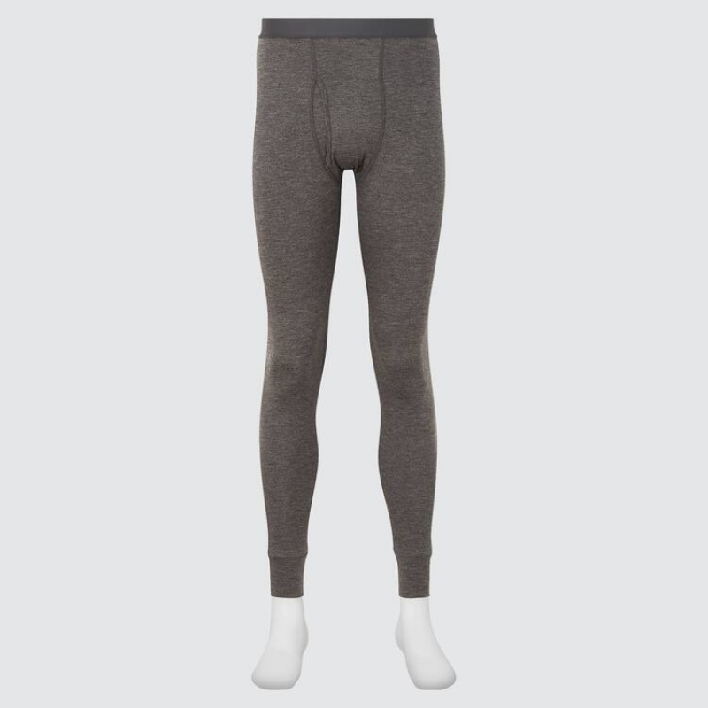 Pantalones Uniqlo Heattech Thermal Tights (2021 Season) Hombre Gris Oscuro | 23051-IOBS