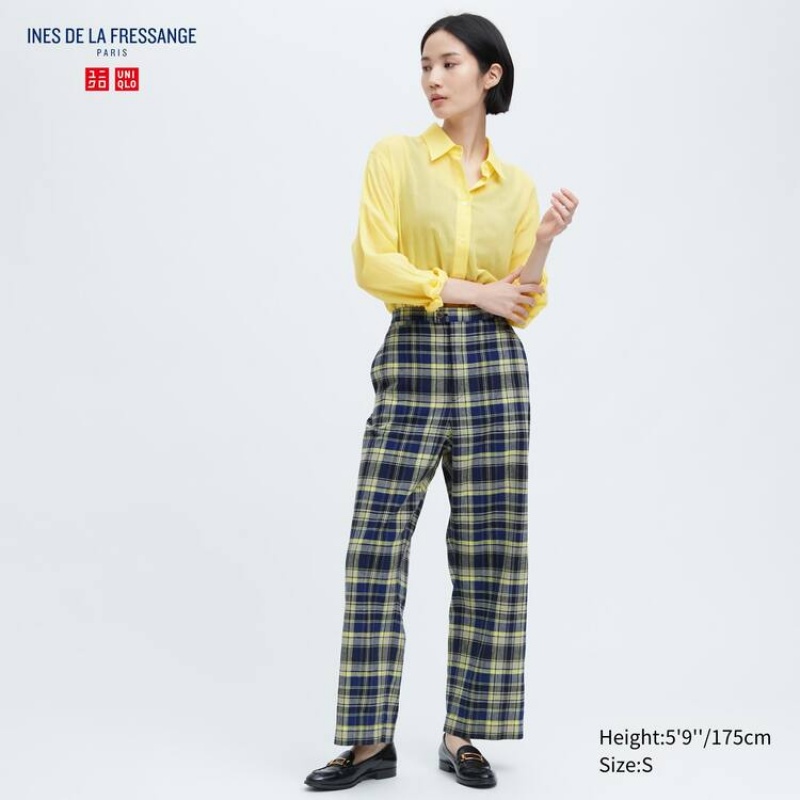 Pantalones Uniqlo Ines De La Fressange Easy Mujer Azules | 01293-JNKI