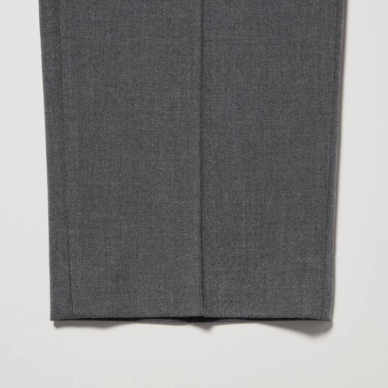 Pantalones Uniqlo Smart Ankle Length (Long) Hombre Gris | 06534-QSYG