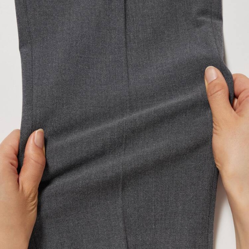 Pantalones Uniqlo Smart Ankle Length (Long) Hombre Gris | 06534-QSYG