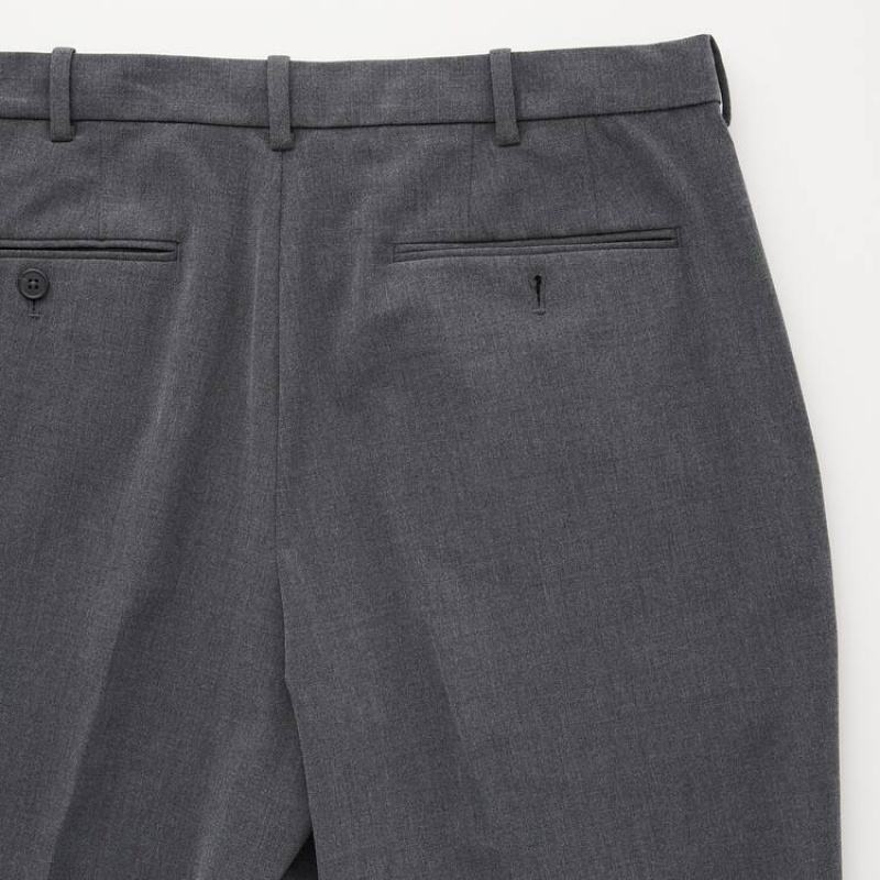 Pantalones Uniqlo Smart Comodidad Ankle Length (Long) (2021 Season) Hombre Gris | 17690-SBIL