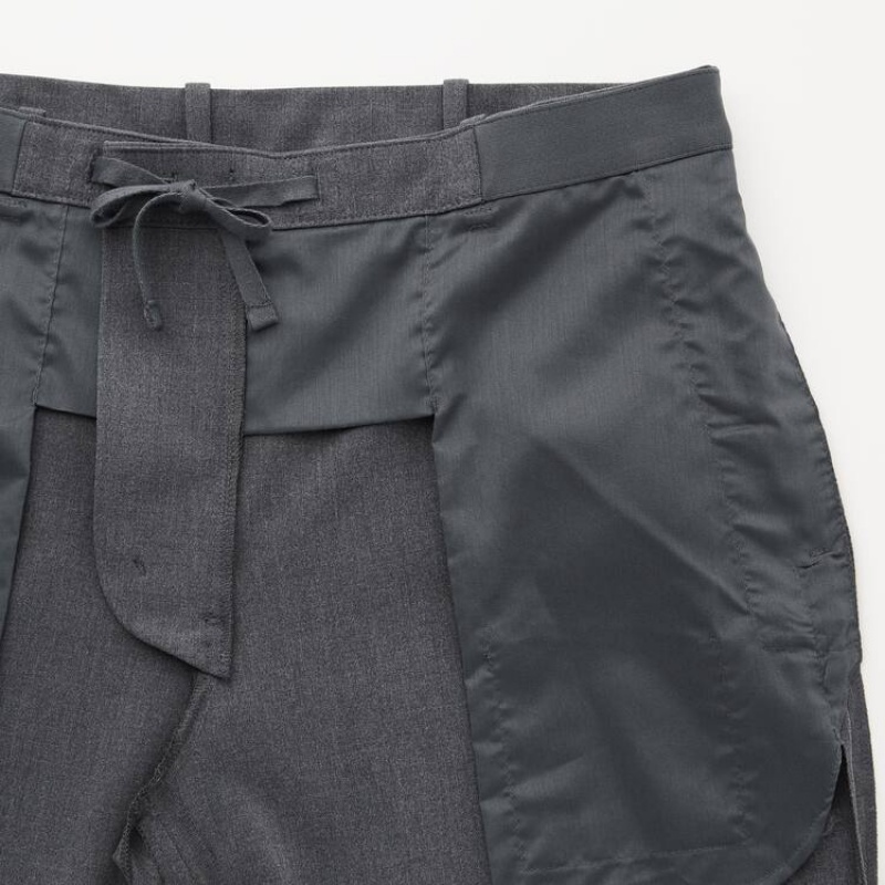 Pantalones Uniqlo Smart Comodidad Ankle Length (Long) (2021 Season) Hombre Gris | 17690-SBIL