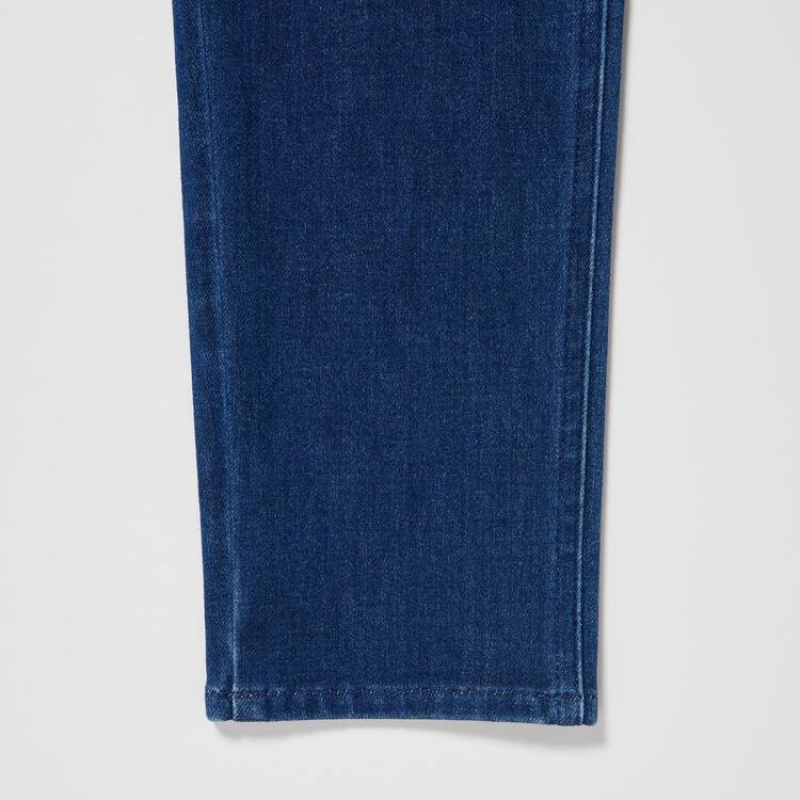 Pantalones Uniqlo Ultra Stretch Denim (Long) Mujer Azules | 56291-UNFK